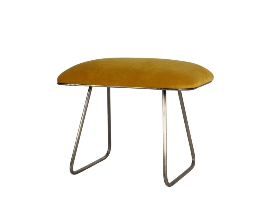 Iron Stool with Velvet seat