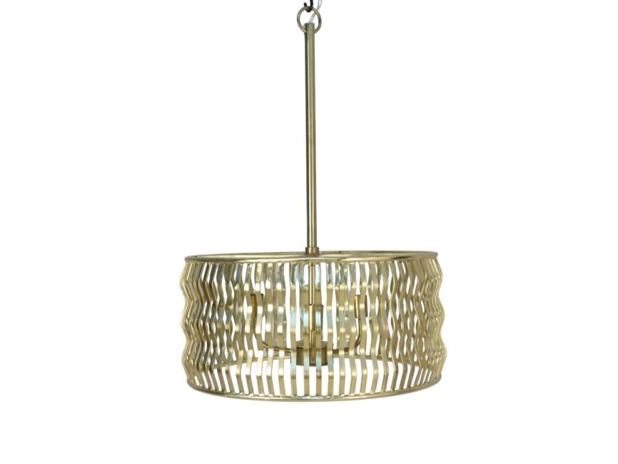 Iron wave design ceiling lamp