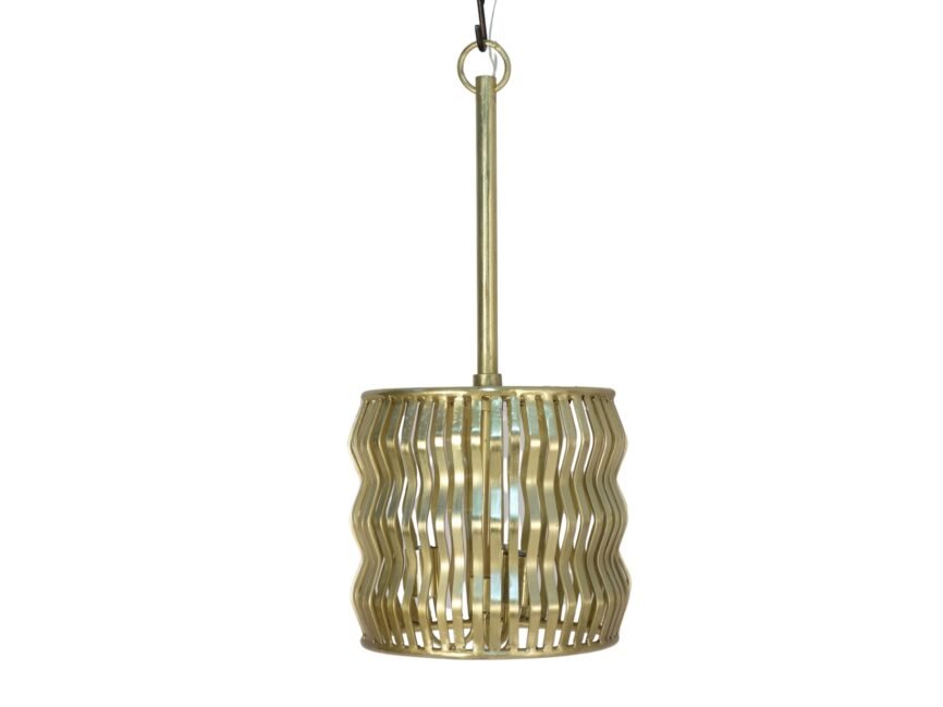 Iron wave design ceiling lamp