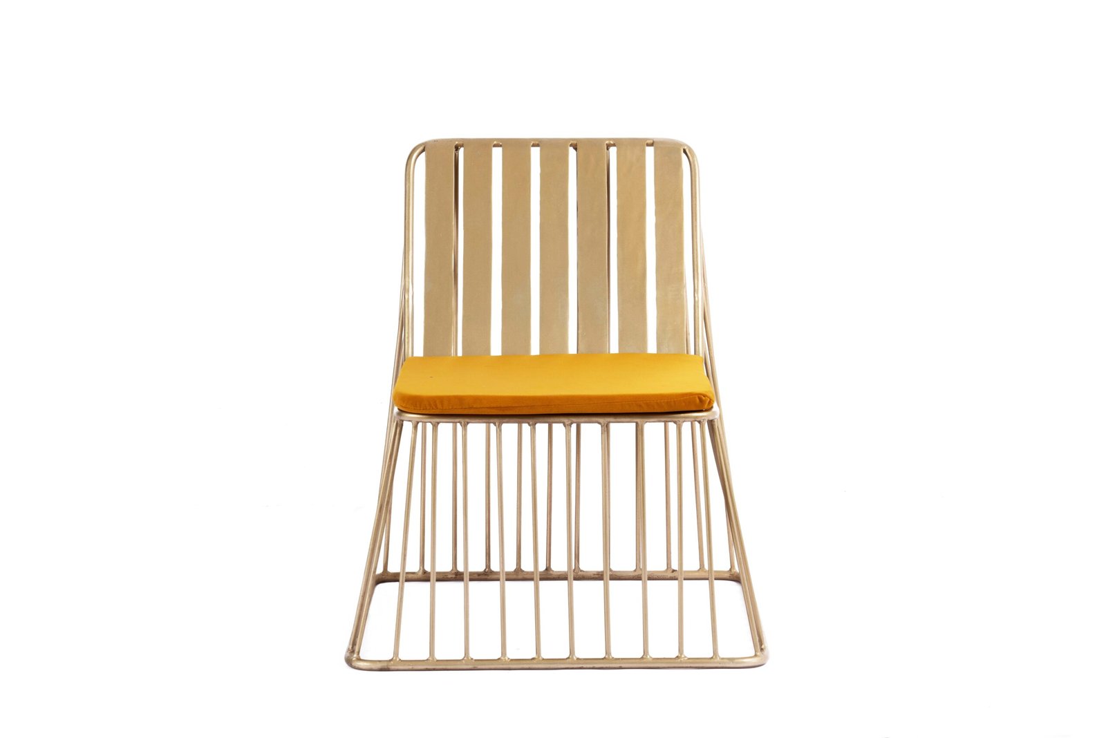 Iron striped design chair