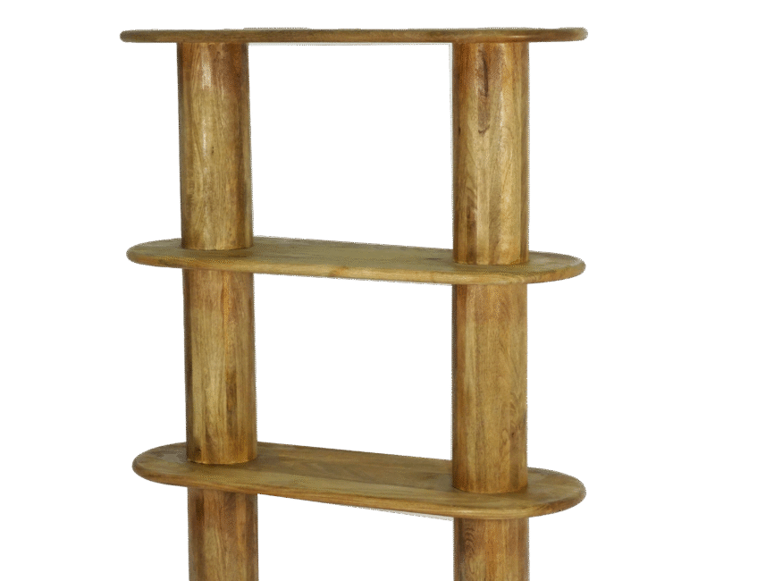 Wooden Pillar Design Shelf