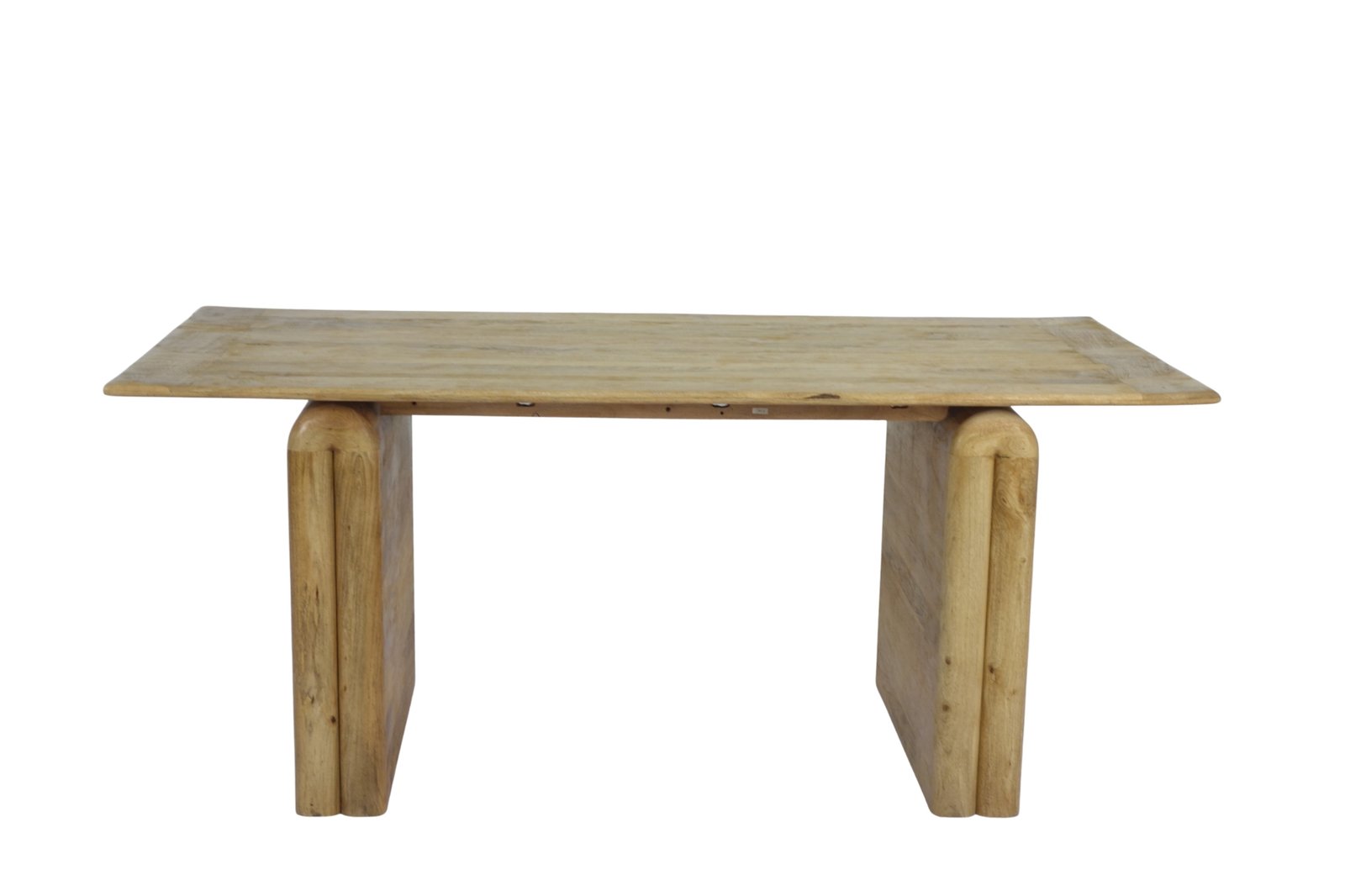 Wooden Parqutery design dining table on arch design base