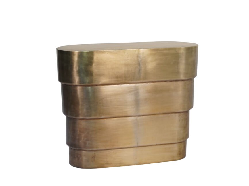 Iron forged sheet console with step design