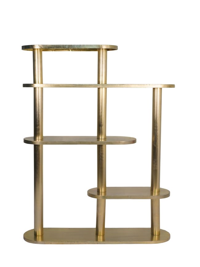 Iron pillar design tall shelf