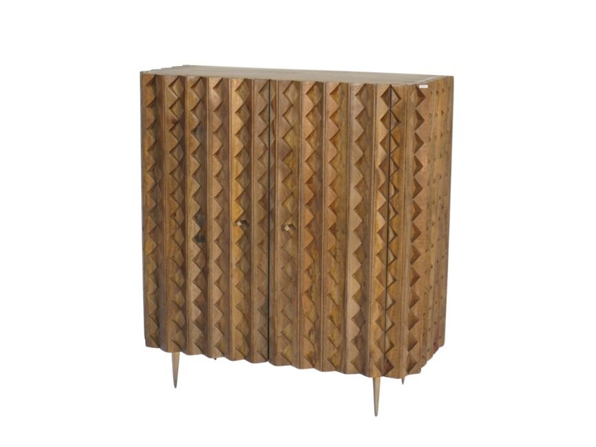 Wooden ridge design 2 door cabinet