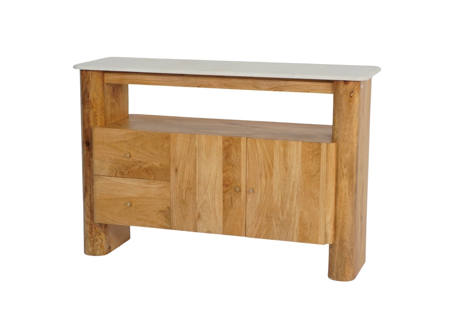 Wooden Bar cabinet with marble top
