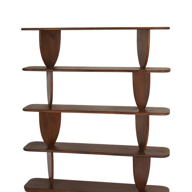Wooden large leaf design shelf