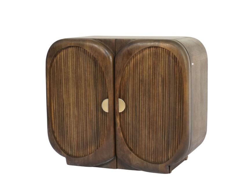 Wooden retro line carved cabinet