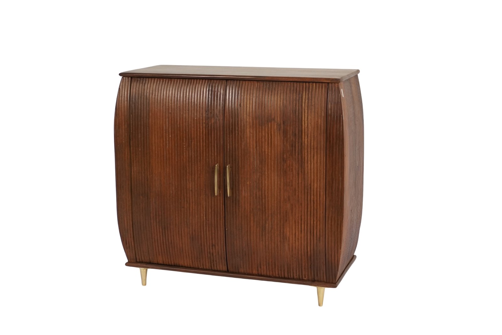 Wooden melon design 2 door cabinet