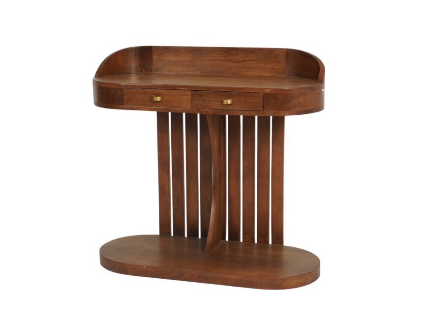 Wooden deco design 2 drawer console