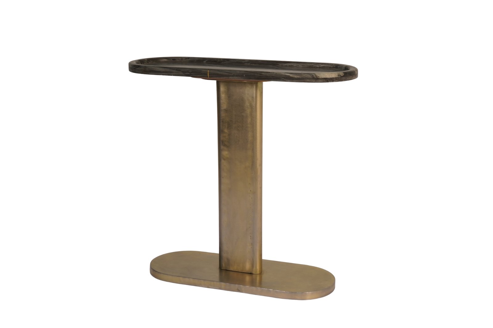 Iron forged console with tray tray top