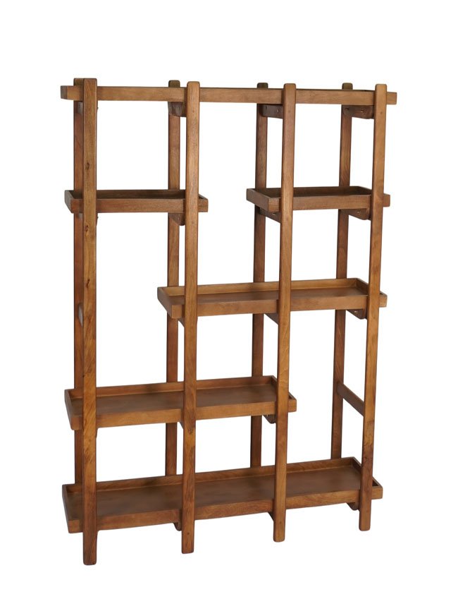 Wooden large shelf with tray tops