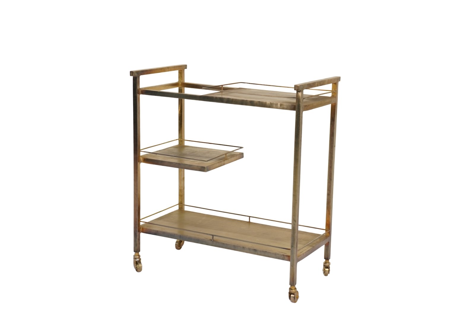 Iron sheet top 3 tier trolley