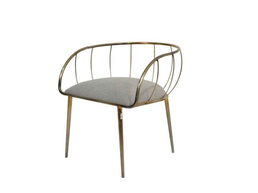 Iron wire tub sofa with fabric seat
