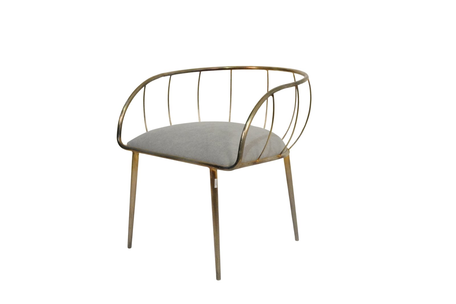 Iron wire tub sofa with fabric seat