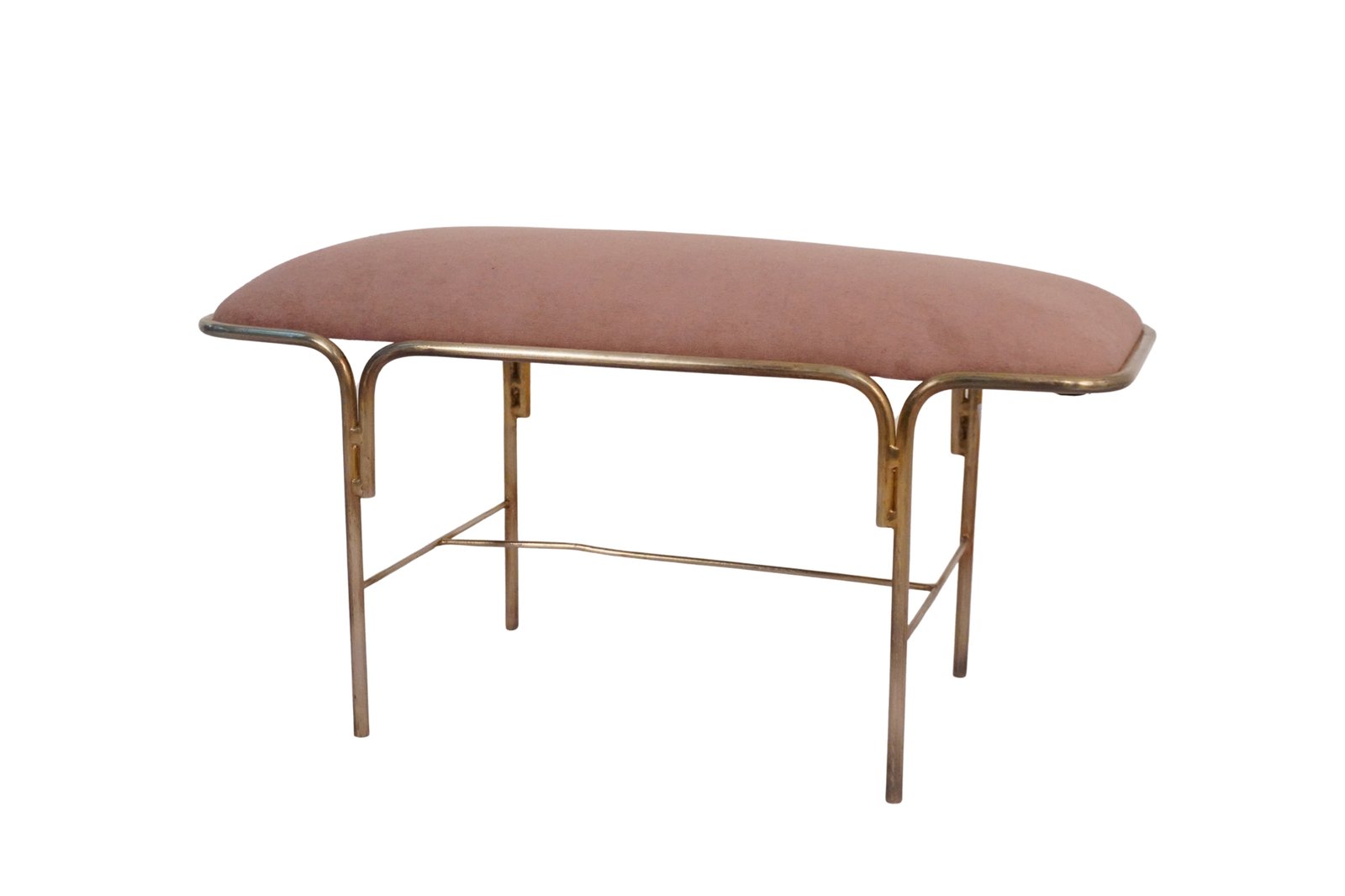 Iron Forged bench with fabric seat
