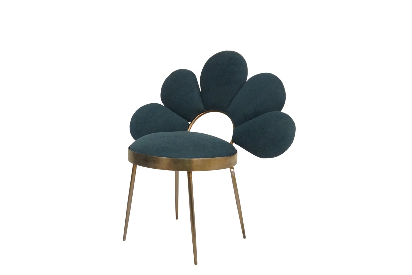 Iron sunburst design chair