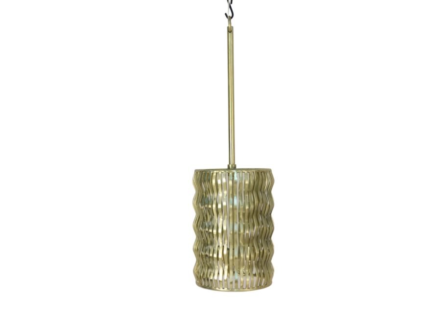 Iron wave design ceiling lamp