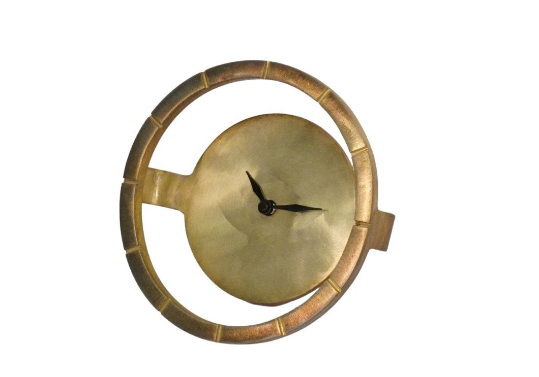 Iron thick ring design round clock