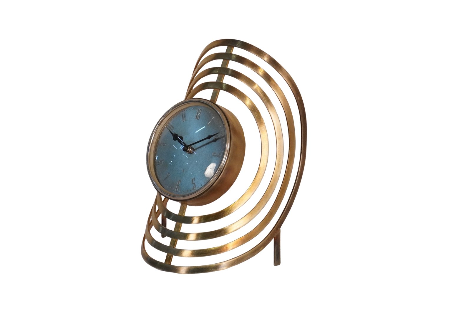 Iron forged multi ring design clock