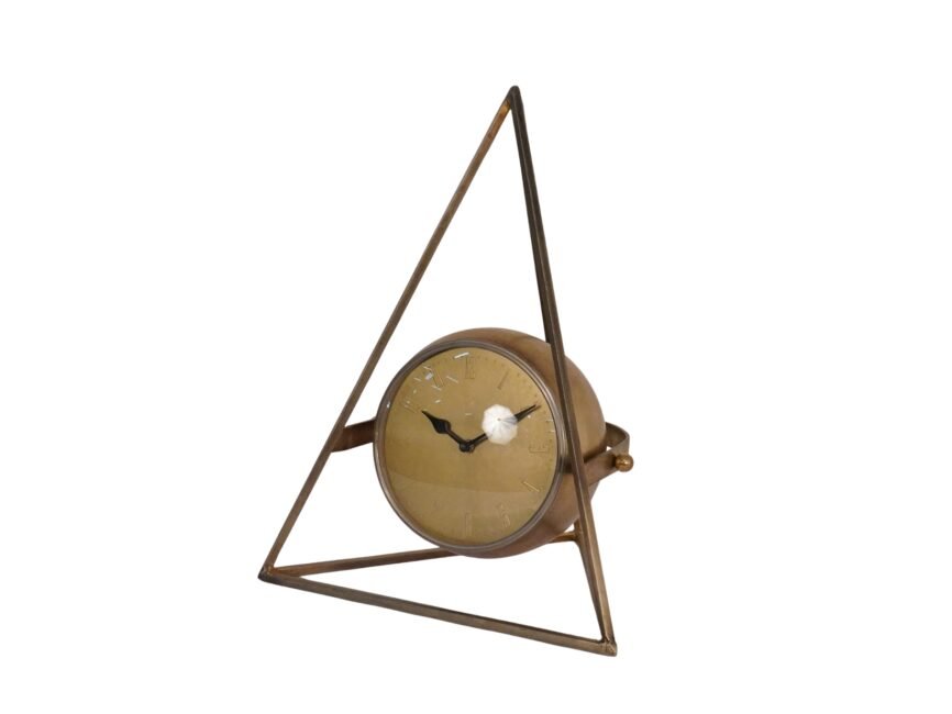 Iron forged trinagular clock