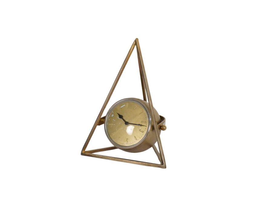 Iron forged trinagular clock