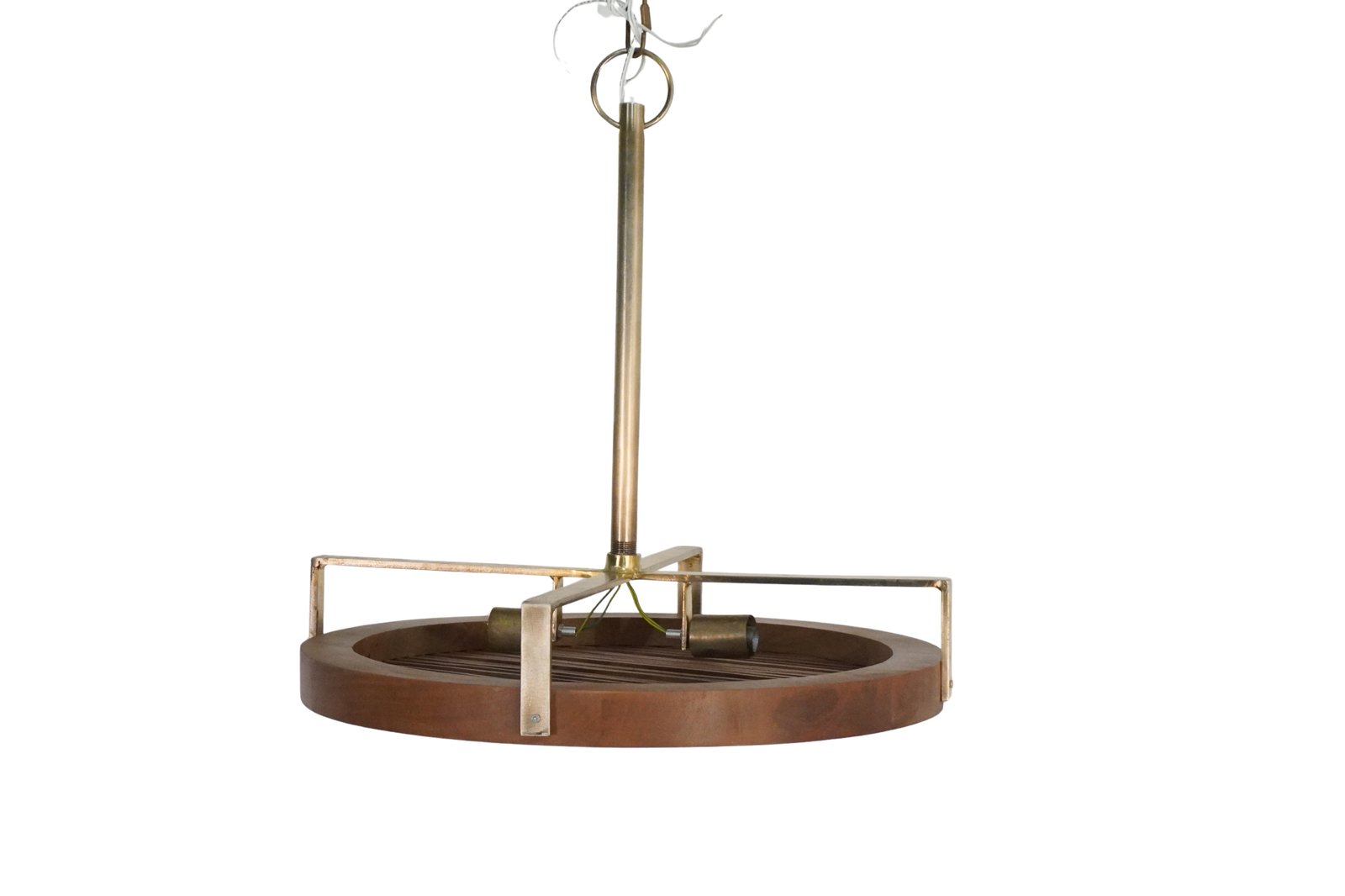 Wooden striped panel design celing lamp