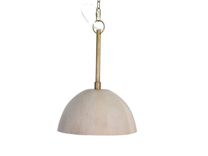 Wooden dome design ceiling lamp