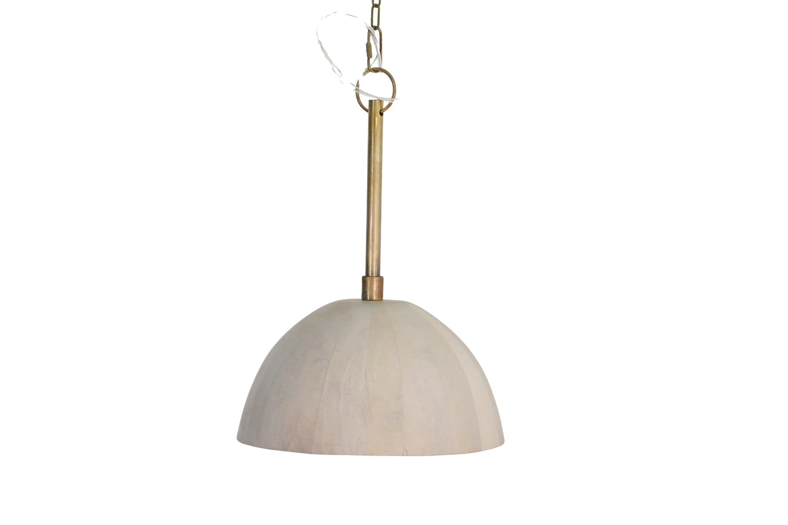 Wooden dome design ceiling lamp