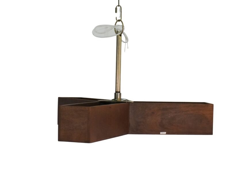 Wooden fan design ceiling lamp
