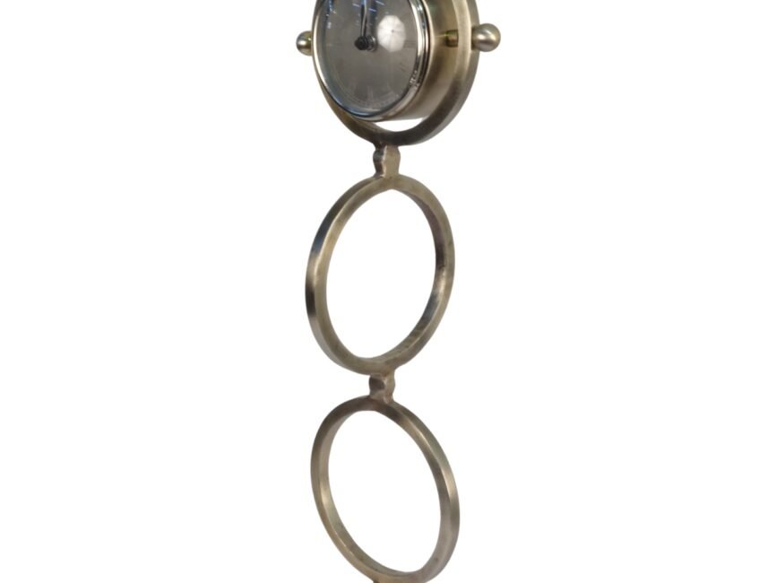 Iron tall multi ring design clock