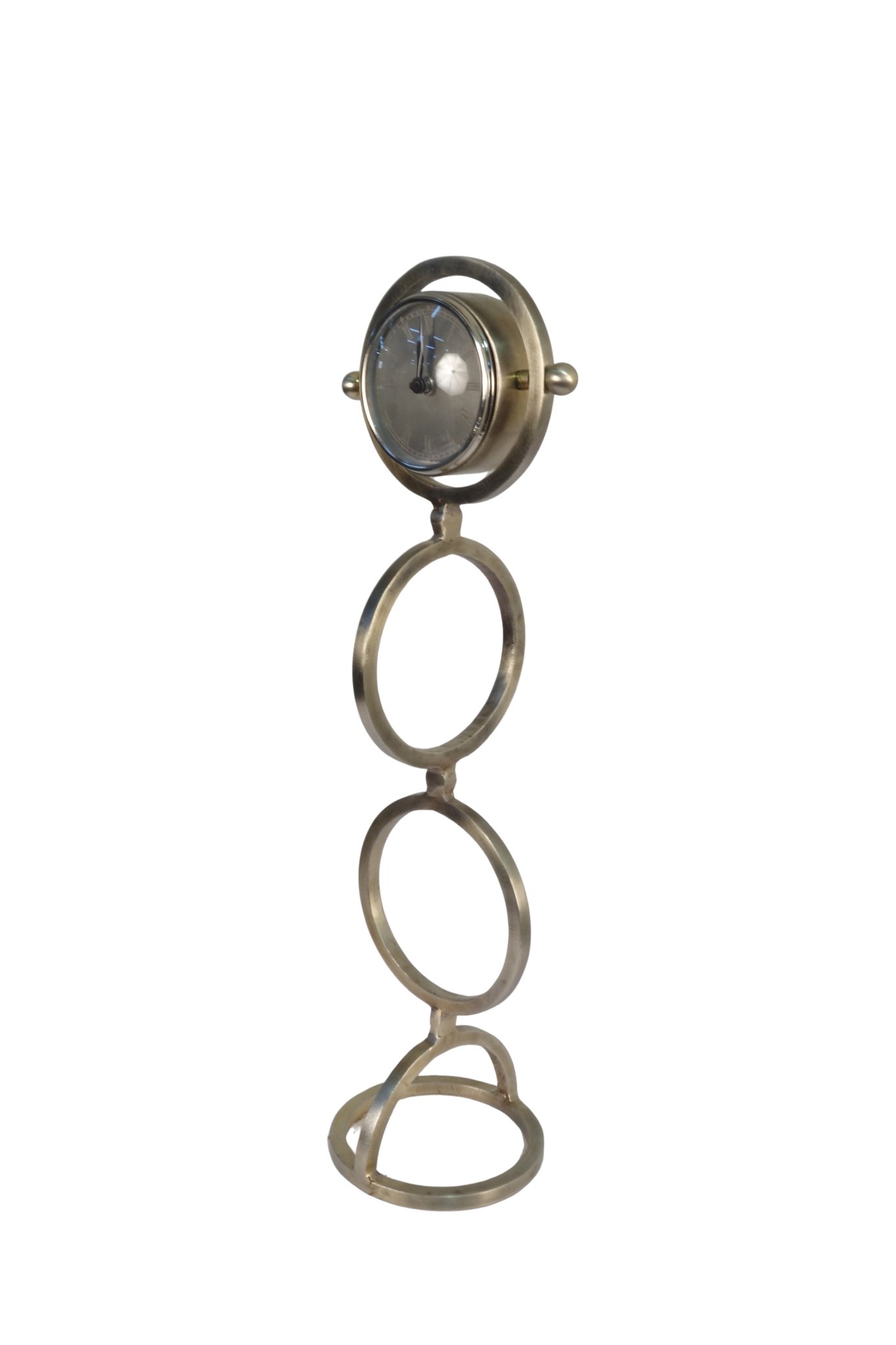Iron tall multi ring design clock